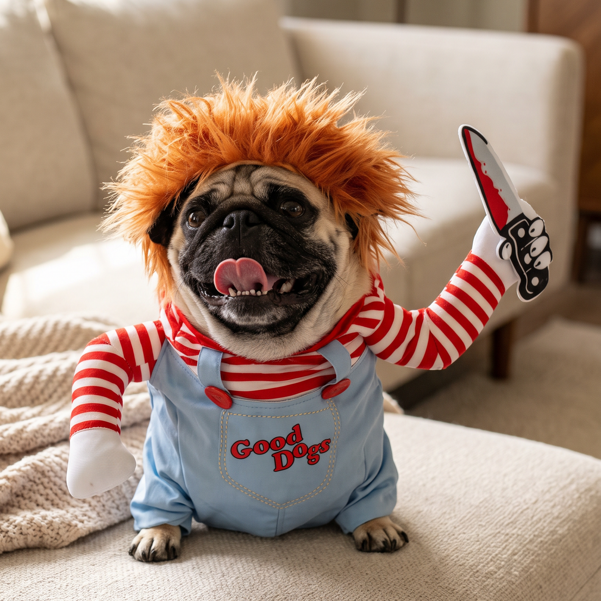 Disfraz de Perro Asesino – Disfraz Divertido de Halloween para Perros