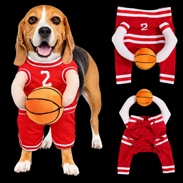Disfraz de Baloncesto para Perros – Traje Deportivo con Pelota
