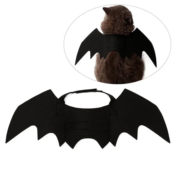 Disfraz de Murciélago para Gatos – Alas Negras para Halloween